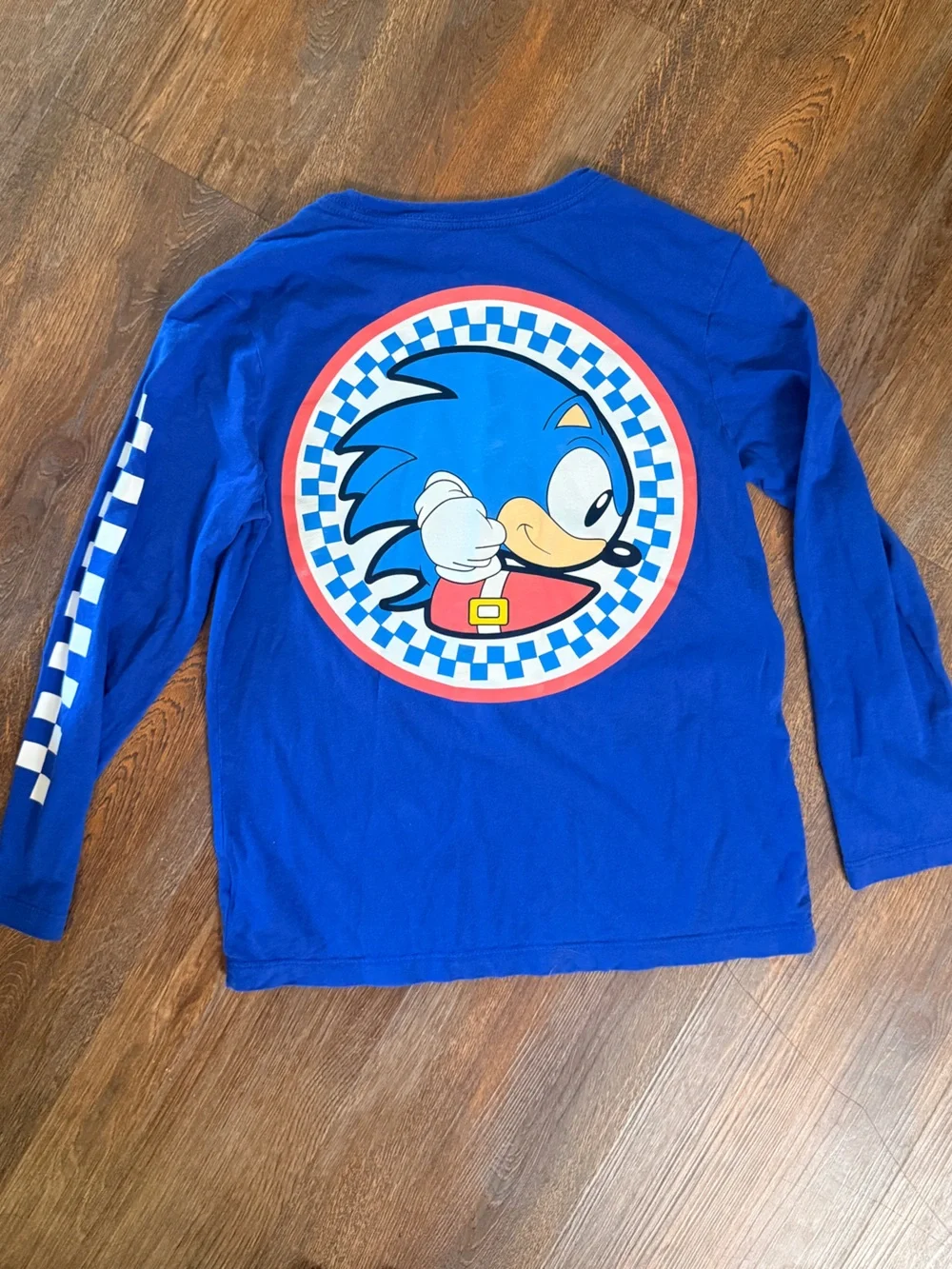 Boys Blue Sonic Graphic Long-Sleeve Tee